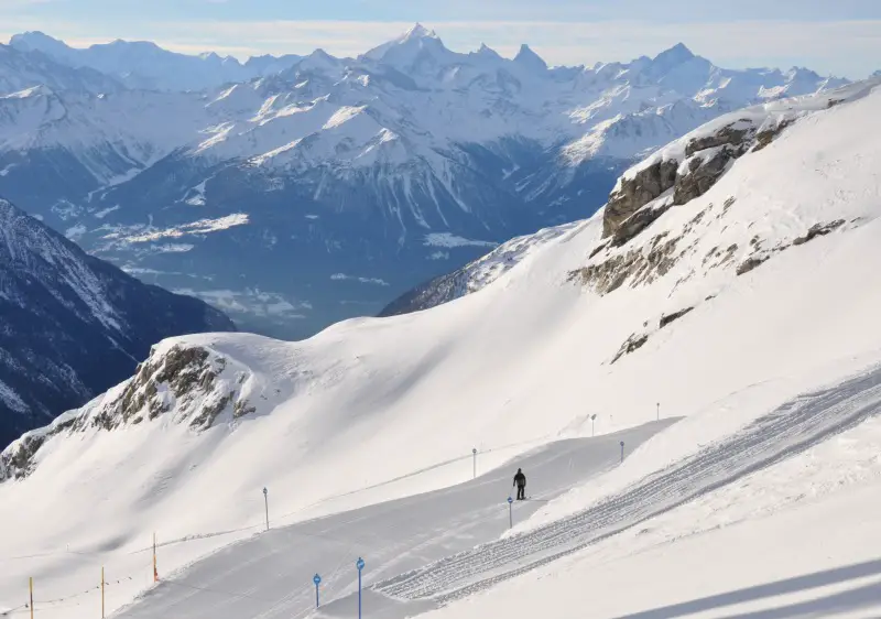 The cable car from Wiler to Lauchernalp can fit 100 people