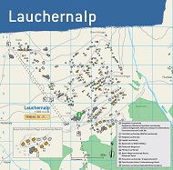 Lauchernalp village map