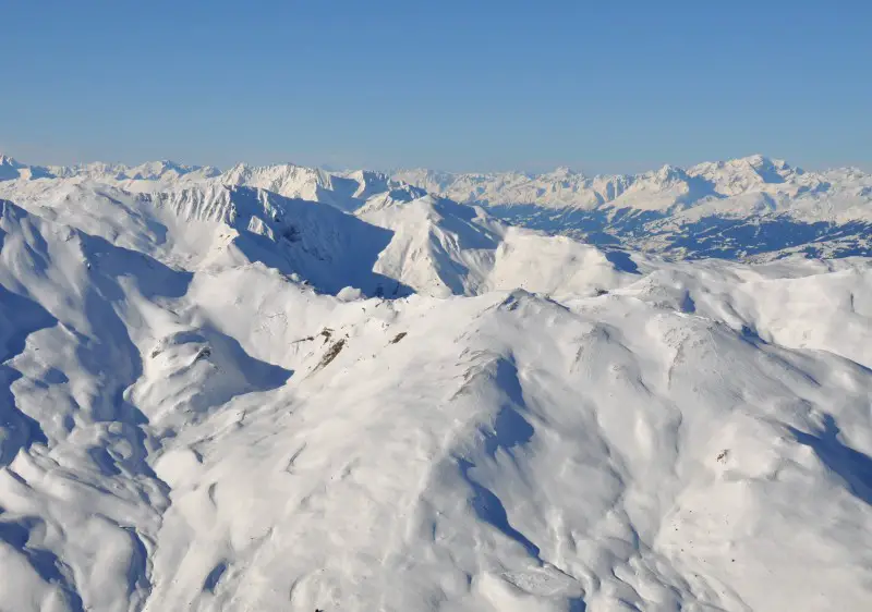 Where does one start to explore the ski terrain around Lenzerheide Switzerland