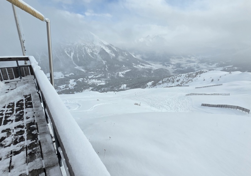 Terrain from the deck of Restaurant Piz Scalottas