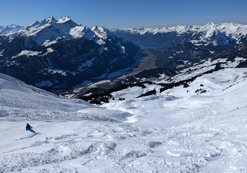 Skiing at Meiringen Hasliberg Switzerland