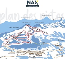 Nax Mont Noble Ski Trail Map