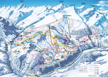 Obersaxon Mundaun Ski Trail Map