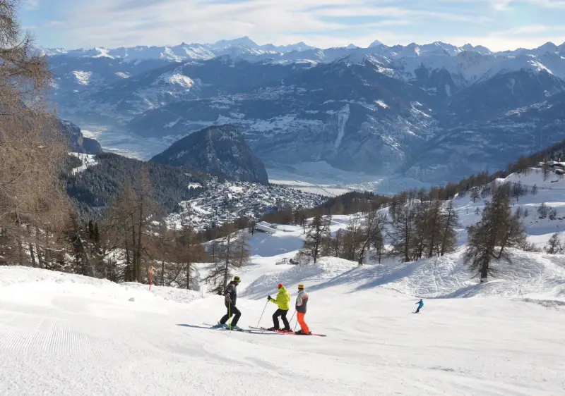 Ovronnaz ski resort Switzerland