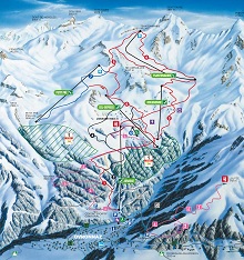  Ovronnaz Ski Trail Map