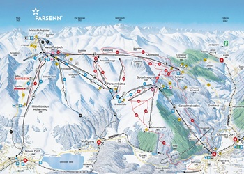 Parsenn-Gotschna Ski Trail Map