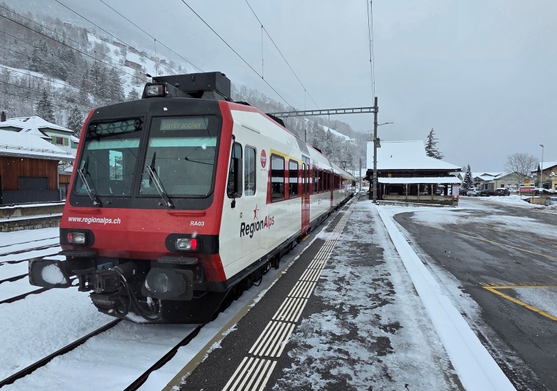 Orsieres train & bus station