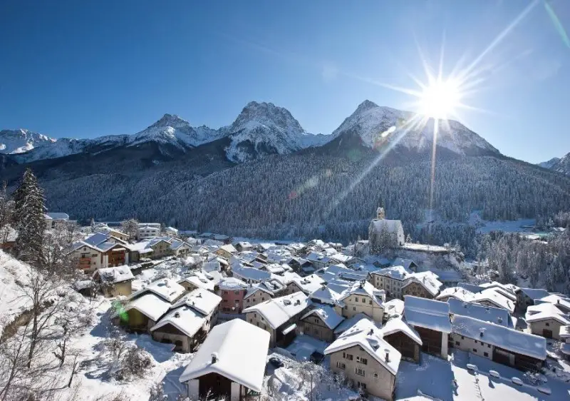 Scuol is tucked away in the mountains as remote as any place can be in Switzerland!