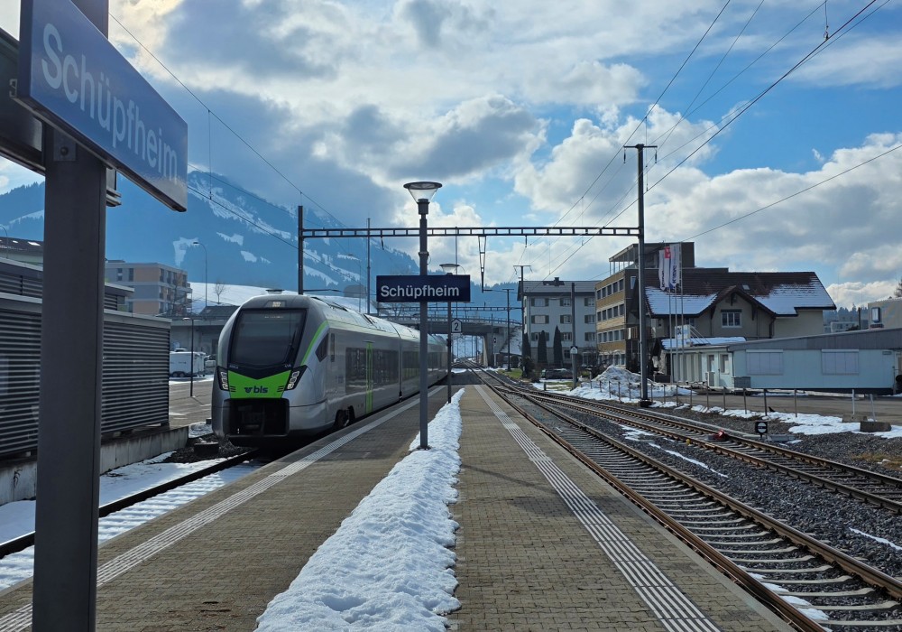 Schüpfheim train station - change for the bus to Sorenberg