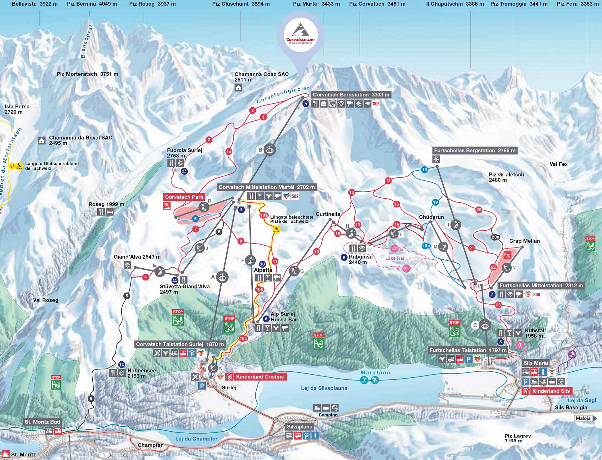 St Moritz Ski Resort Info Guide  St Moritz Engadin Switzerland Review