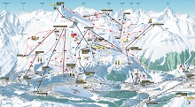 St Moritz Corviglia Ski Trail Map 