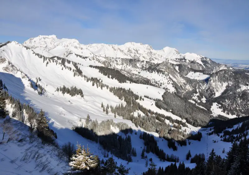 Torgon ski resort Switzerland