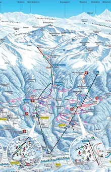 Unterbäch - Brandalp/Ginals Ski Trail Map