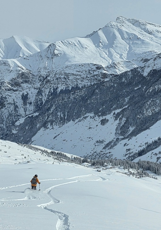Vals powder skiing