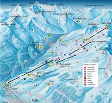  Vals 3000 Ski Trail Map