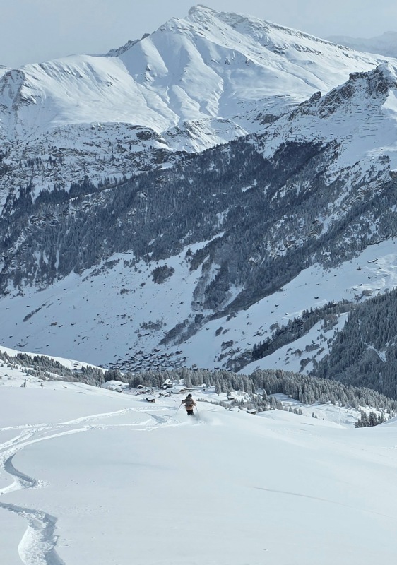 Vals powder skiing