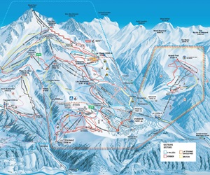 Verbier Ski Trail Map