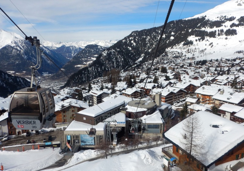 Travel to Verbier is best by train & gondola!