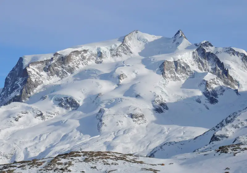 Dufourspitze (4,634m) is one of Zermatt