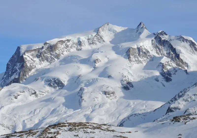 Dufourspitze (4,634m) is one of Zermatt