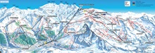 Matterhorn Ski Paradise (Zermatt Cervinia Valtournenche Ski Trail Map