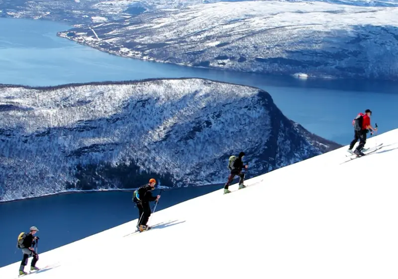 Head UP to go down in the Finnmark of Arctic Norway