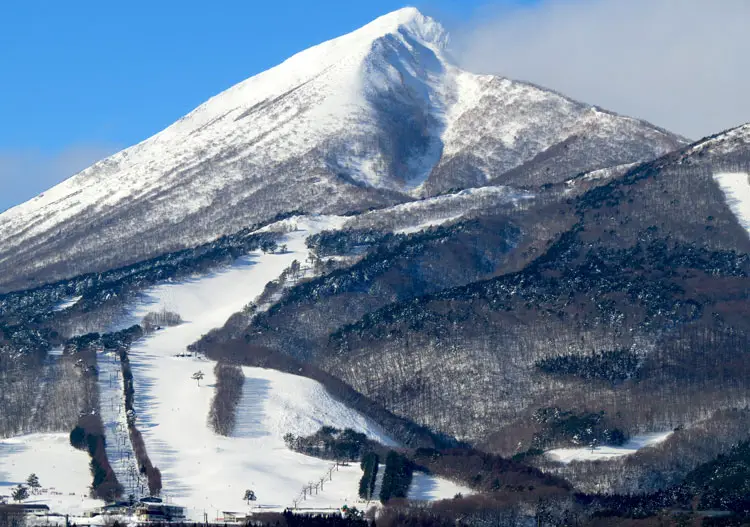 Mt Bandai has a a handful of ski resorts on its flanks