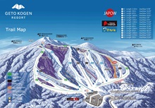 Hakuba Geto Kogen Ski Trail Map