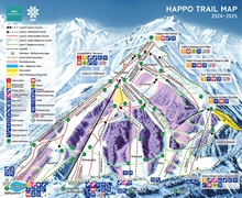 Hakuba Happo One Ski Trail Map