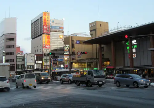 The Nagano train station