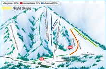 Seki Onsen Ski Trail Map