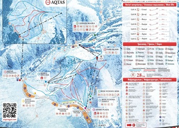 Oi Qaragai Ski Trail Map