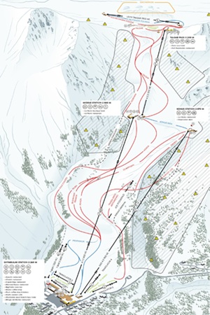 Shymbulak Ski Trail Map