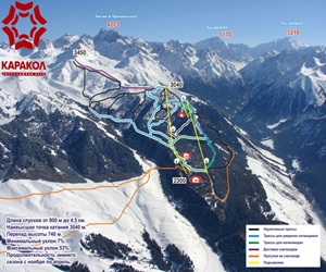 Karakol Ski Trail Map