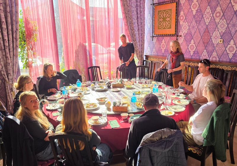 First meal in Kyrgyzstan