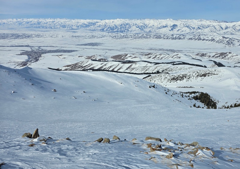 High alpine catski terrain
