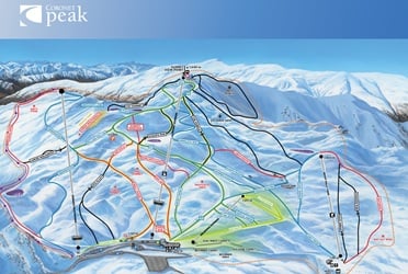 Coronet Peak Ski Trail Map