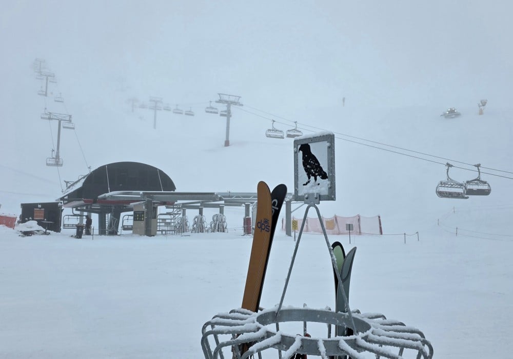 Empty on a powder morning....