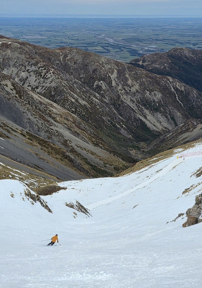Log Chute before the fresh snow
