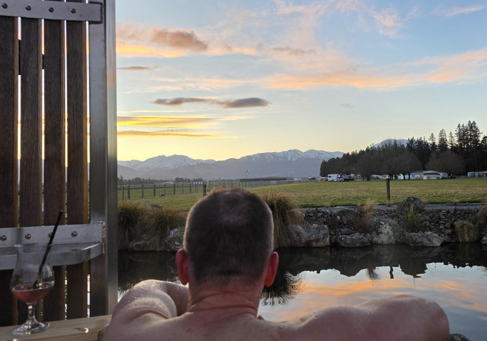 Private tub at Opuke Spa in Methven