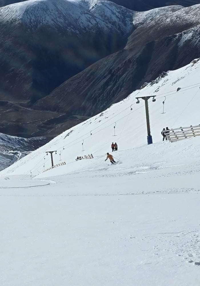 First tracks down Sundance T-bar
