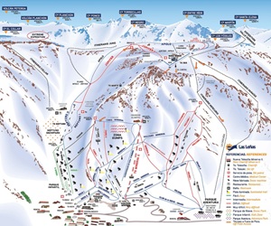 Las Lenas Ski Trail Map