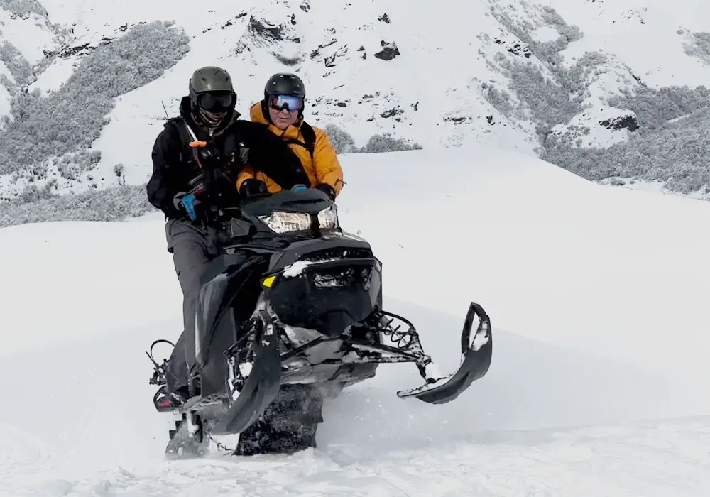 Mallin Alto Snowmobile Skiing in Argentina