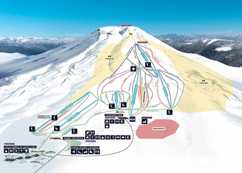 Corralco Ski Trail Map