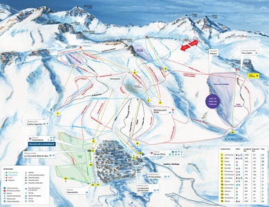 La Parva Ski Trail Map