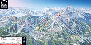 Big Sky Ski Trail Map