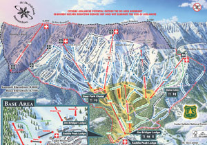 Bridger Bowl Trail Map