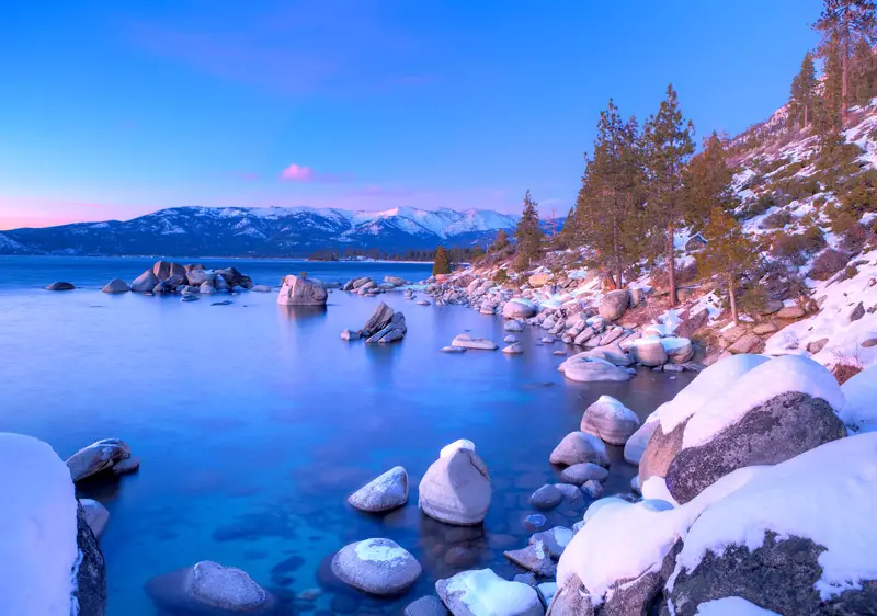 Beautiful Lake Tahoe is great to explore by car