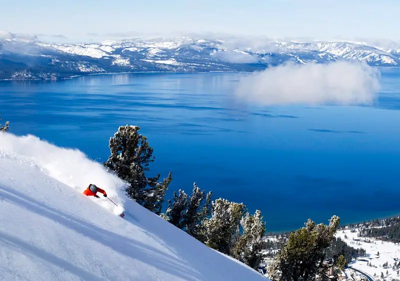 Spectacular views from Heavenly Resort at South Lake Tahoe