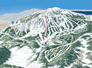 Mt Rose Frontside Trail Map